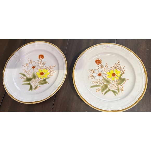 Wallace Heritage Country Baroque Collection French Garden Salad Plate Set Of 2 - Picture 4 of 4